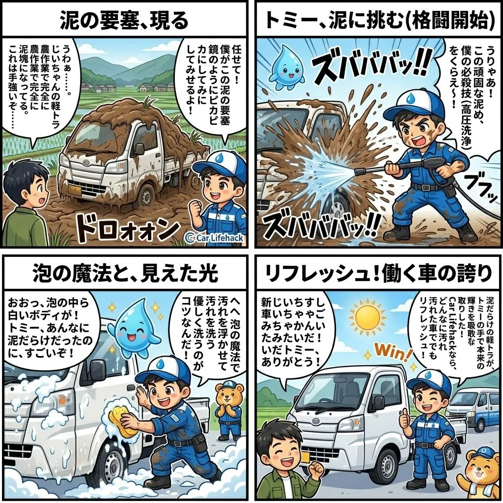 「泥汚れ、“放置すると最強クラス”です😇」